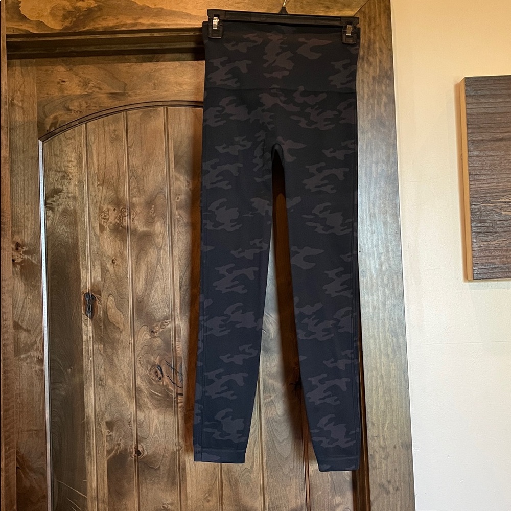 Black Spanx Camouflage Leggings